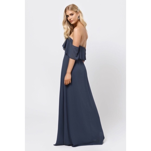 Tobi “All Yours” Strapless Leg Slit Maxi Dress - Picture 7 of 9